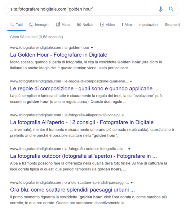 Ottimizzazione SEO in Fotografia