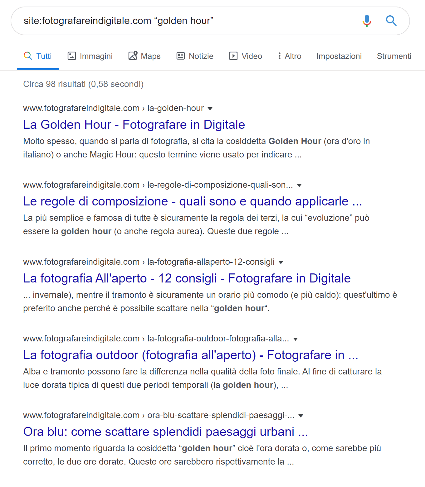 Ottimizzazione SEO in Fotografia