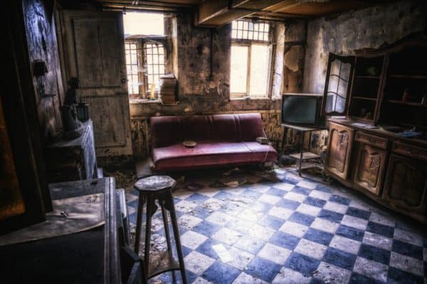 living room, space, lost places