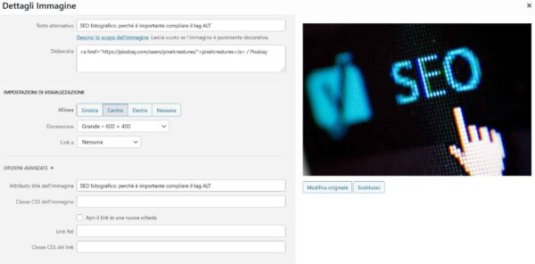 SEO fotografico: perché è importante compilare il TAG ALT