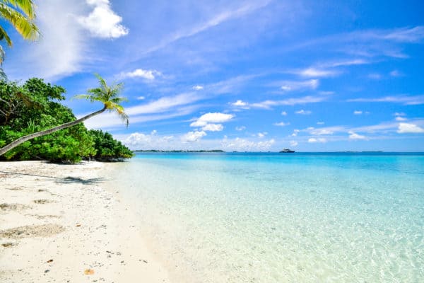 Beach calm clouds idyllic