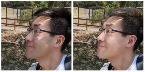 IA rimuove automaticamente le ombre dai ritratti