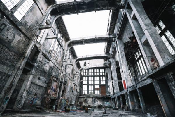 Abandoned Libušín building