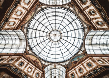 Brown and white concrete building