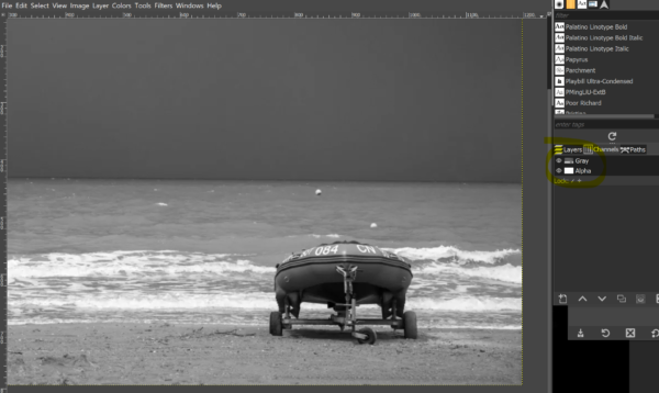 canali solo gray 8 bit vs 16 bit