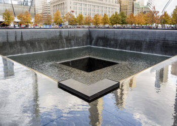 NYCs 9 11 Memorial at World Trade Center Ground Zero
